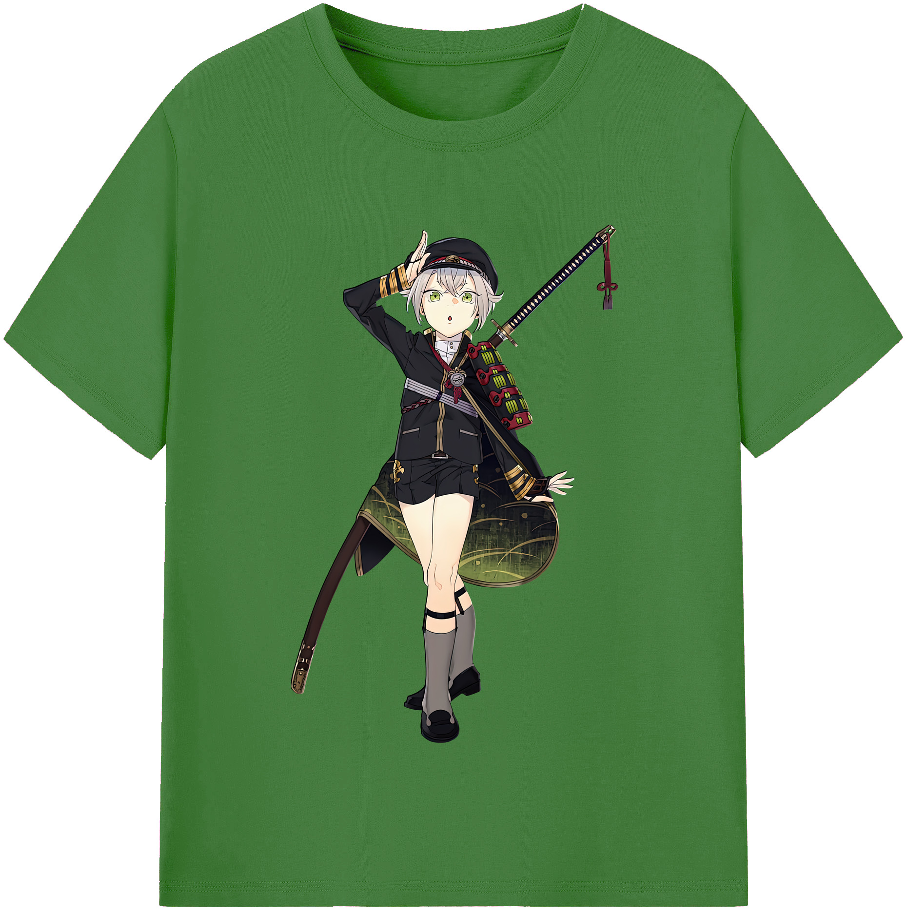 （画像用） 刀剣乱舞 Touken Ranbu レディースカジュアルプリントTシャツ（綿100％）